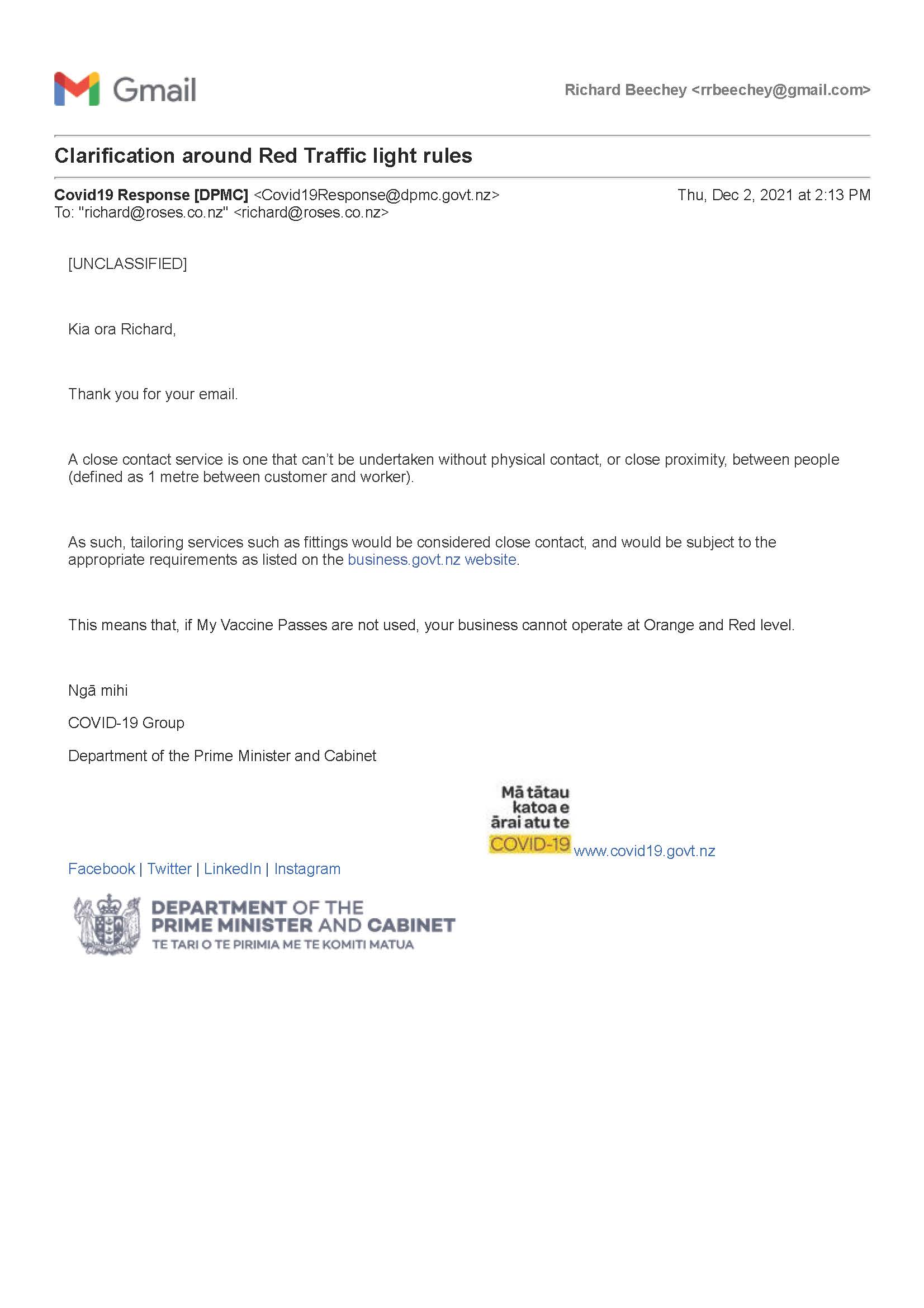 Covid Rose's Alterations